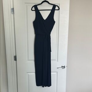 Speechless Navy Midi Jumpsuit